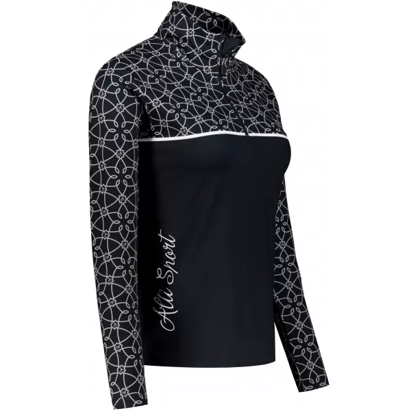  Ženska premium funkcionalna termo jopica ALTISPORT VOJ/ALW053TER03 ČRNO-BELO 