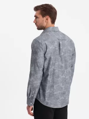 Srajca OMBRE OM-SHCS-0157 SIVA