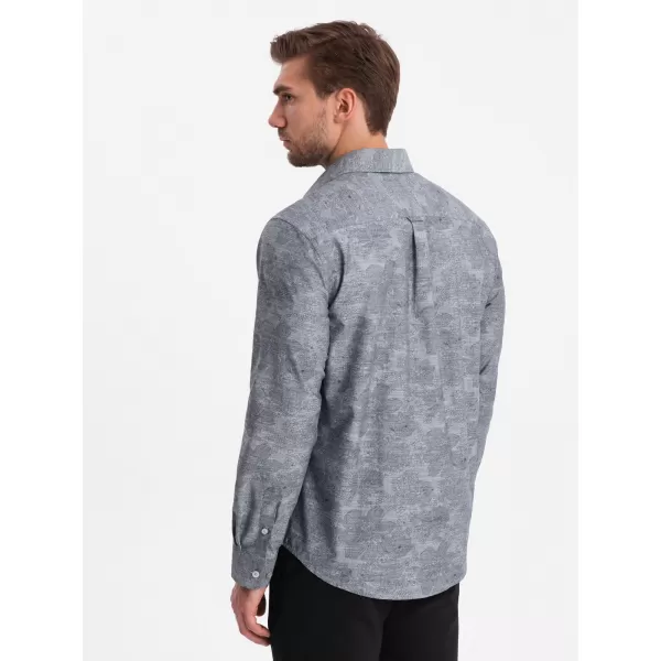  Srajca OMBRE OM-SHCS-0157 SIVA 