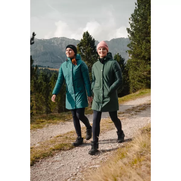  Ženski zimski plašč NORDBLANC WARMHUG NBWJL8073 TEMNO ZELENA 