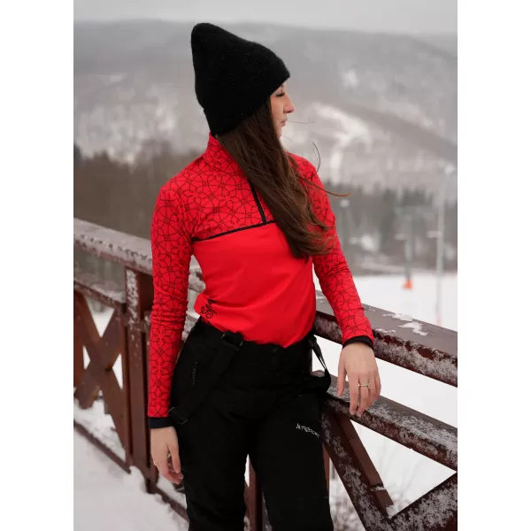  Ženska premium funkcionalna termo jopica ALTISPORT VOJ/ALW053TER03 RDEČA 