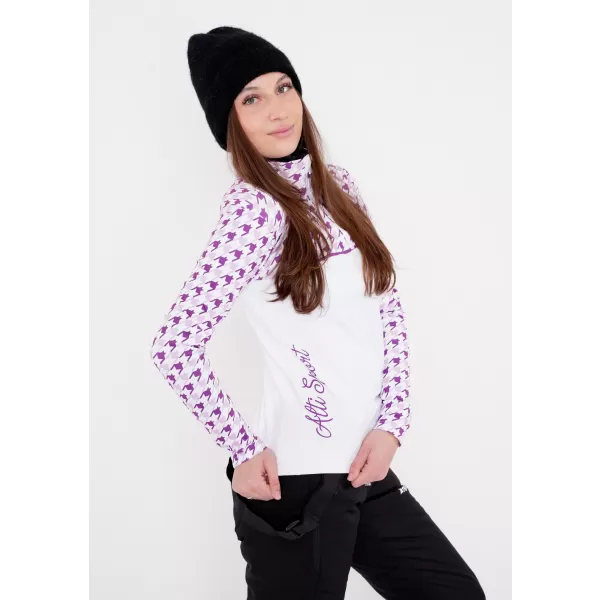  Ženska premium funkcionalna termo jopica ALTISPORT VOJ/ALW048TER03 BELA/VIJOLIČNA 