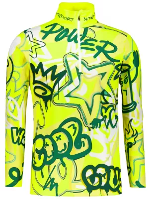Moški vrhunski funkcionalni termo pulover ALTISPORT VOJ/ALM054TER03 FLUORESCENTNO ZELENA