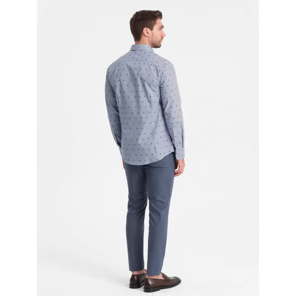  Srajca OMBRE OM-SHCS-0156 SVETLO MODRA 