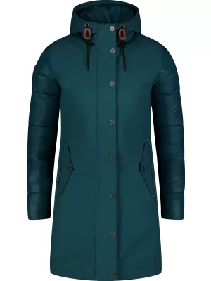 Ženski zimski plašč NORDBLANC WARMHUG NBWJL8073 TEMNO ZELENA