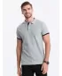 Moška T -majica z ovratnikom OMBRE OM-POSS-0113 SIVA