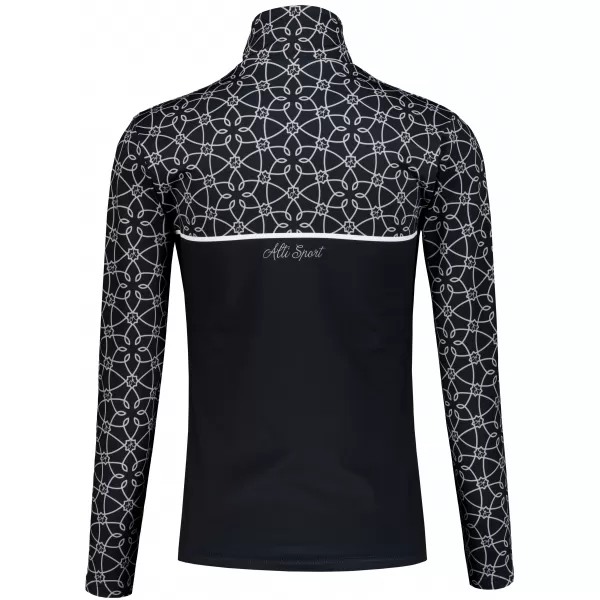  Ženska premium funkcionalna termo jopica ALTISPORT VOJ/ALW053TER03 ČRNO-BELO 
