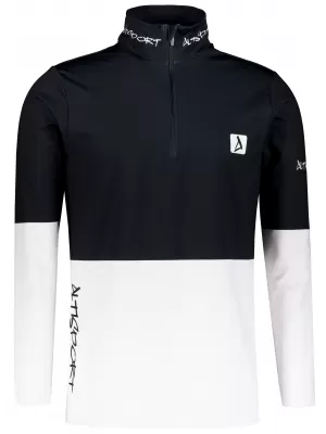 Moški vrhunski funkcionalni termo pulover ALTISPORT VOJ/ALM051TER03 ČRNO-BELO