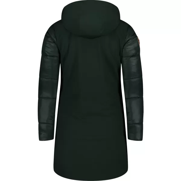  Ženski zimski plašč NORDBLANC WARMHUG NBWJL8073 TEMNO ZELENA 