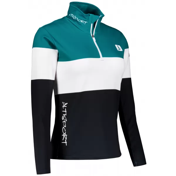  Ženska premium funkcionalna termo jopica ALTISPORT VOJ/ALW051TER03 KEROZIN-ČRNA 