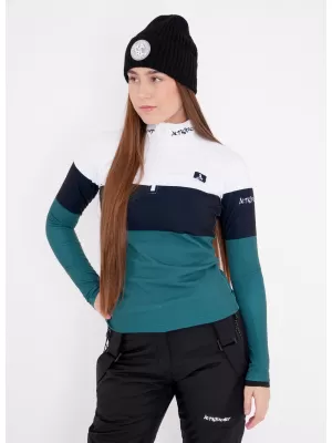Ženska premium funkcionalna termo jopica ALTISPORT VOJ/ALW051TER03 BELO ZELENA