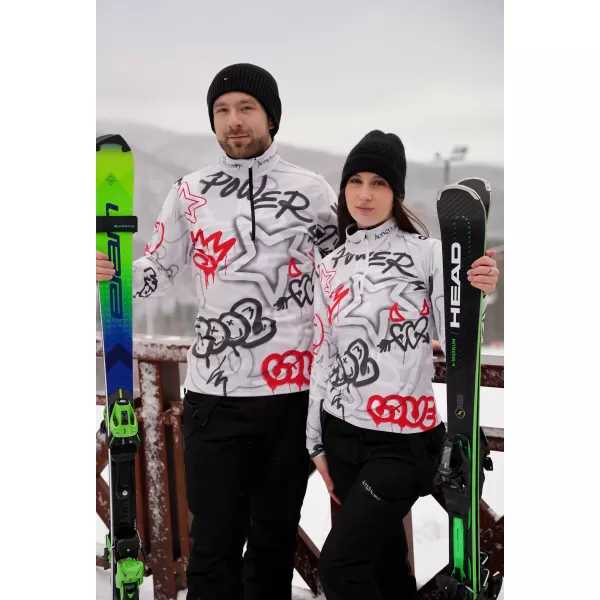  Moški vrhunski funkcionalni termo pulover ALTISPORT VOJ/ALM054TER03 SIVO-RDEČA 