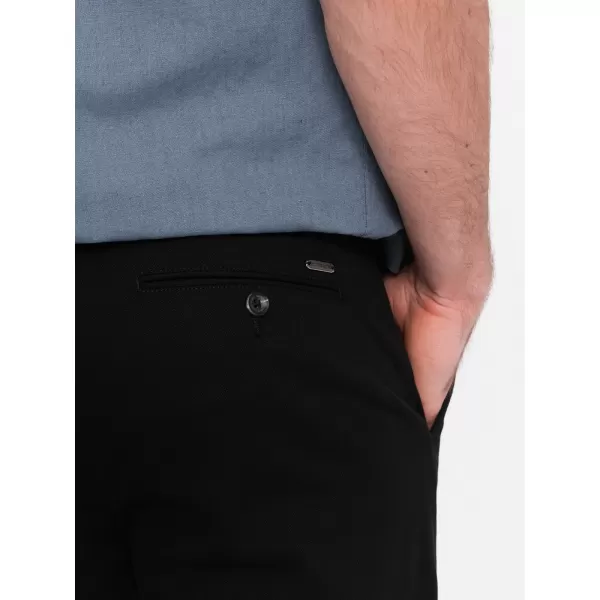  Hlače OMBRE OM-PACP-0186 ČRN 