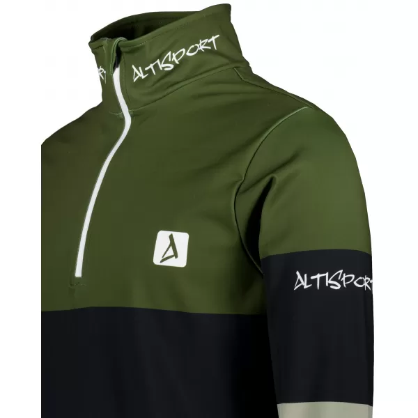  Moški vrhunski funkcionalni termo pulover ALTISPORT VOJ/ALM051TER03 KAKI 