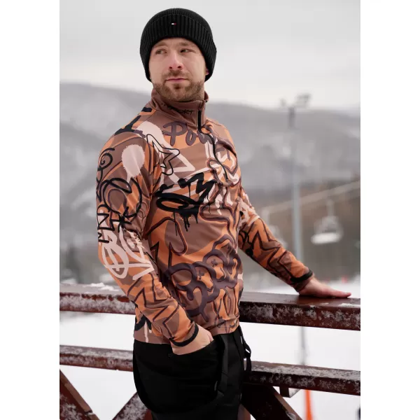  Moški vrhunski funkcionalni termo pulover ALTISPORT VOJ/ALM054TER03 RJAVA 