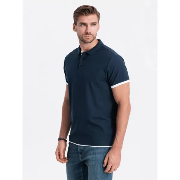  Srajca OMBRE OM-POSS-0113 MORNARSKO MODRO 