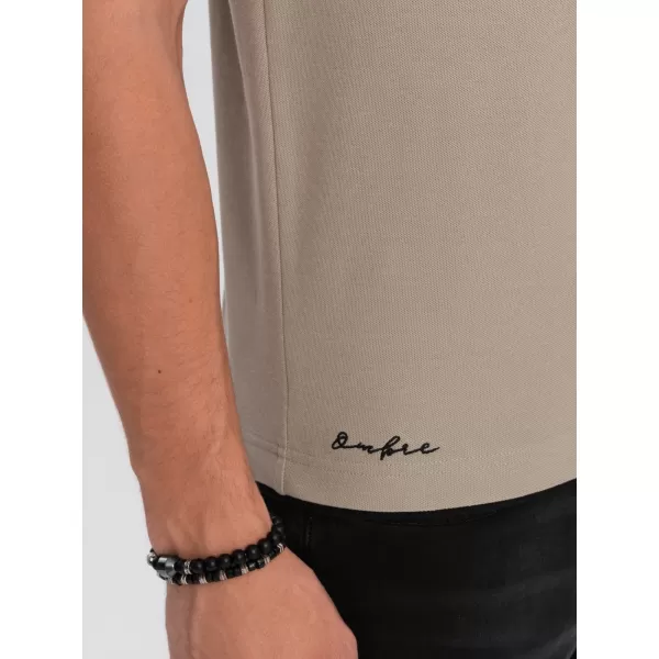  Srajca OMBRE OM-POSS-0113 TEMNO BEŽ 