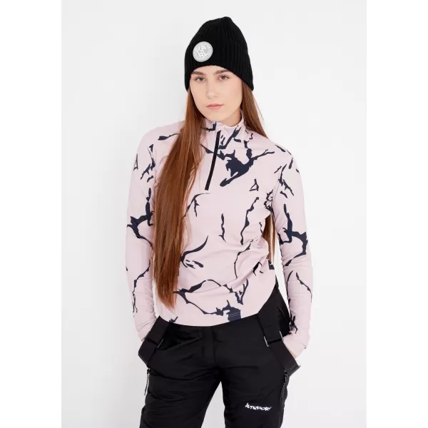  Ženska premium funkcionalna termo jopica ALTISPORT VOJ/ALW052TER03 RJAVA 