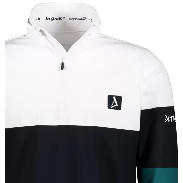  Moški vrhunski funkcionalni termo pulover ALTISPORT VOJ/ALM051TER03 BELO ZELENA 