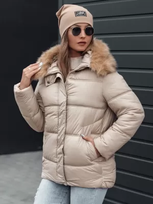 Ženska jakna DSTREET NORDKOLL TY4710 KHAKI