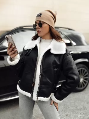 Ženska jakna DSTREET FURBLAZE TY4730 ČRN