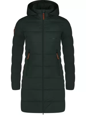 Ženski zimski plašč NORDBLANC MOMENTS NBWJL8076 TEMNO ZELENA