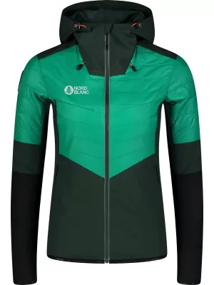 Ženska športna jakna NORDBLANC ICEBERGS NBWJL8112 TEMNO ZELENA