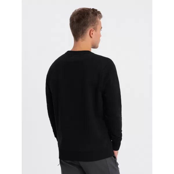  Moška jopica OMBRE OM-SSPS-0156 ČRN 