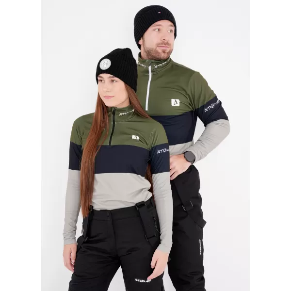  Moški vrhunski funkcionalni termo pulover ALTISPORT VOJ/ALM051TER03 KAKI 