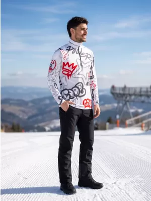 Moški vrhunski funkcionalni termo pulover ALTISPORT VOJ/ALM054TER03 SIVO-RDEČA