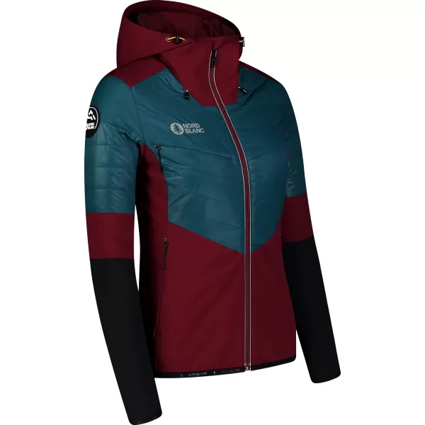 Ženska športna jakna NORDBLANC ICEBERGS NBWJL8112 BORDO 
