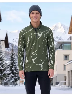 Moški vrhunski funkcionalni termo pulover ALTISPORT VOJ/ALM052TER03 KAKI