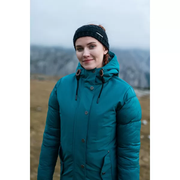  Ženski zimski plašč NORDBLANC WARMHUG NBWJL8073 TEMNO ZELENA 