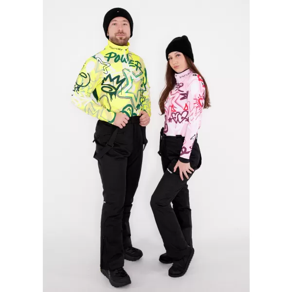  Moški vrhunski funkcionalni termo pulover ALTISPORT VOJ/ALM054TER03 FLUORESCENTNO ZELENA 