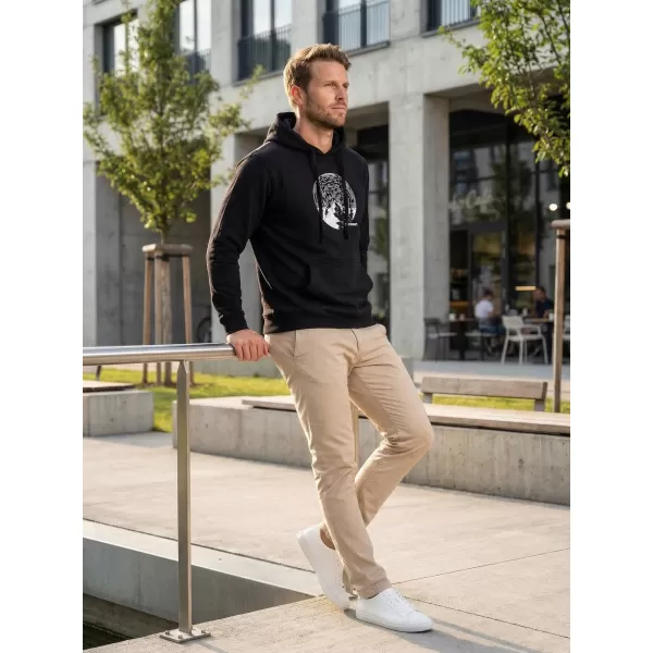  Moški pulover ALTISPORT ALM172JN796 ČRNO-BELO 