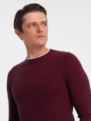 Moški pulover OMBRE OM-SWSW-0103 MAROON