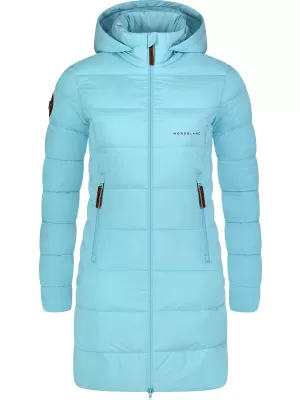 Ženski zimski plašč NORDBLANC MOMENTS NBWJL8076 SVETLO MODRA
