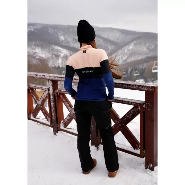  Ženska premium funkcionalna termo jopica ALTISPORT VOJ/ALW051TER03 ORANŽNA/MODRA 
