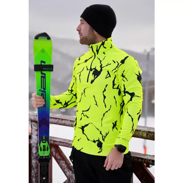  Moški vrhunski funkcionalni termo pulover ALTISPORT VOJ/ALM052TER03 NEONSKO ZELENA 
