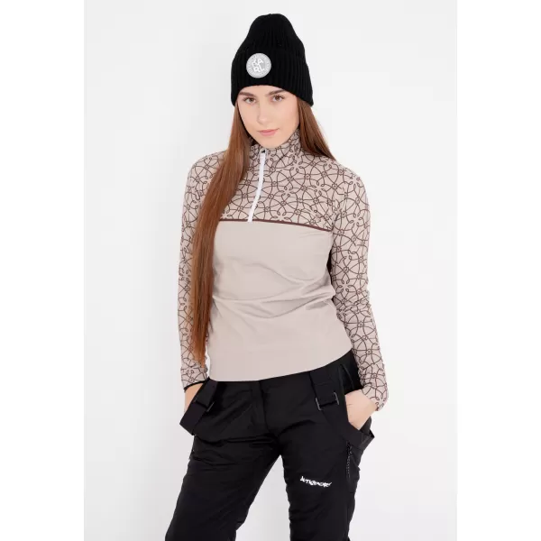  Ženska premium funkcionalna termo jopica ALTISPORT VOJ/ALW053TER03 RJAVA 