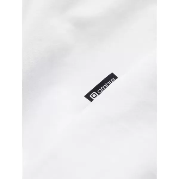  Moška T -majica z dolgim ​​rokavom OMBRE OM-LSCL-0110 BELA 