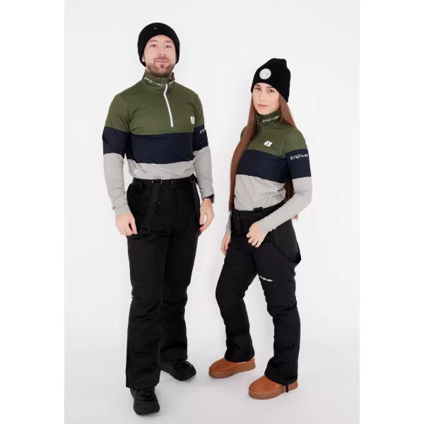  Moški vrhunski funkcionalni termo pulover ALTISPORT VOJ/ALM051TER03 KAKI 