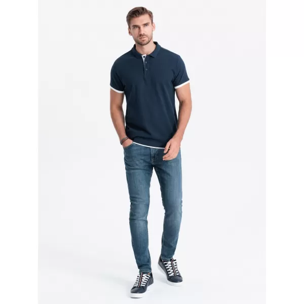  Srajca OMBRE OM-POSS-0113 MORNARSKO MODRO 