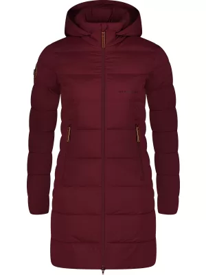 Ženski zimski plašč NORDBLANC MOMENTS NBWJL8076 BORDO