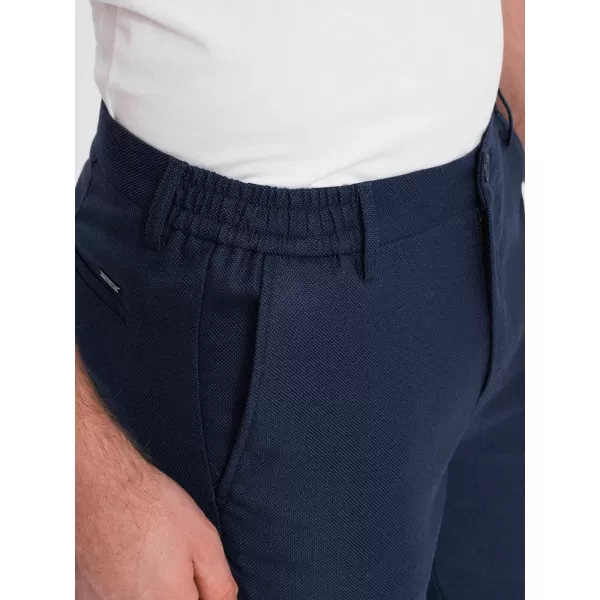  Hlače OMBRE OM-PACP-0182 MORNARSKO MODRO 