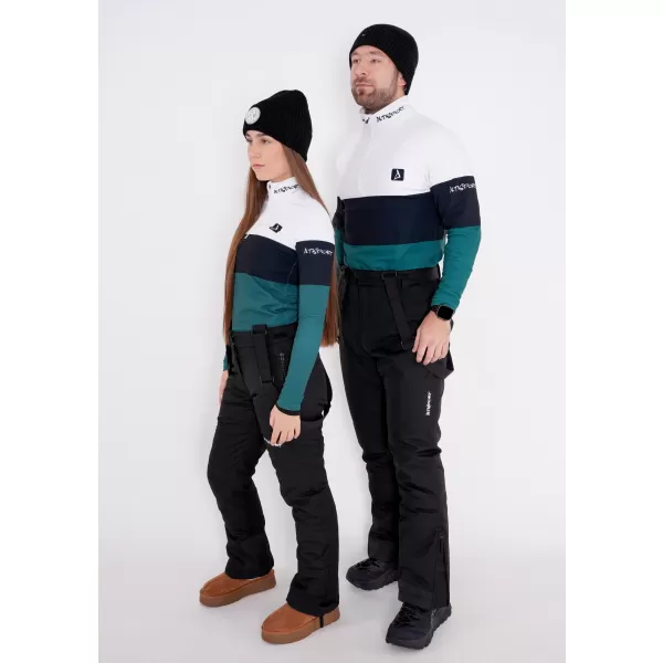  Moški vrhunski funkcionalni termo pulover ALTISPORT VOJ/ALM051TER03 BELO ZELENA 