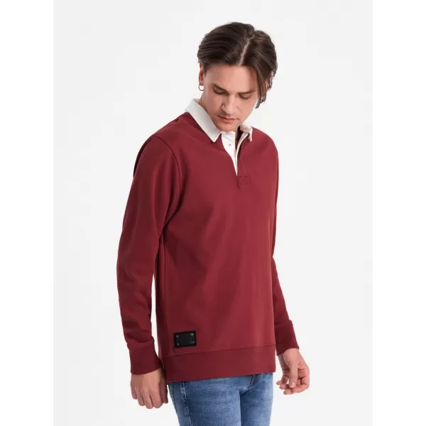  Moška jopica OMBRE OM-SSNZ-0132 MAROON 