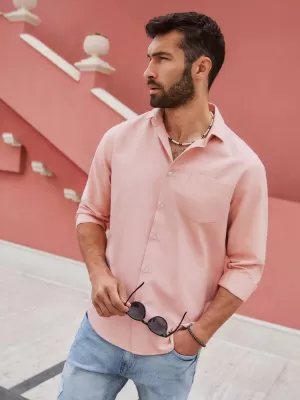 Srajca OMBRE OM-SHCS-0148 ROZA