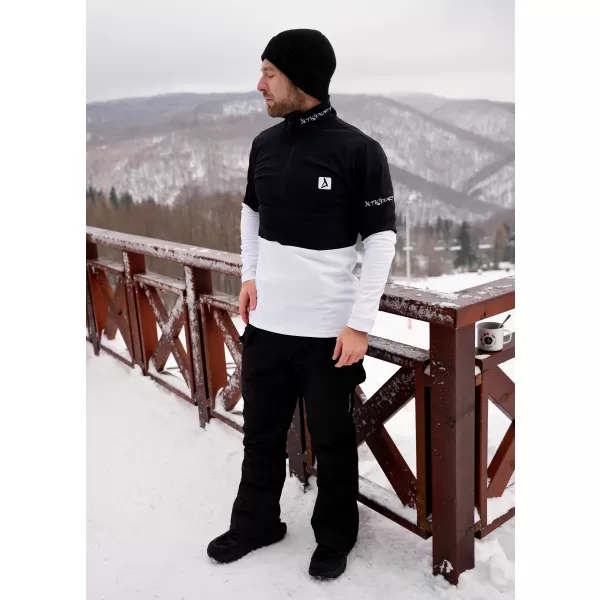  Moški vrhunski funkcionalni termo pulover ALTISPORT VOJ/ALM051TER03 ČRNO-BELO 