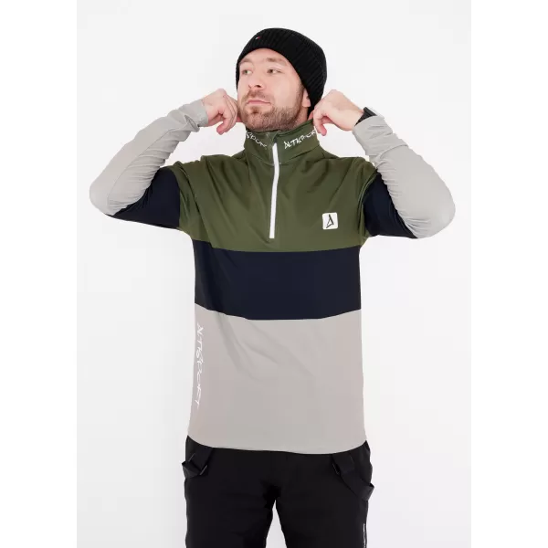  Moški vrhunski funkcionalni termo pulover ALTISPORT VOJ/ALM051TER03 KAKI 